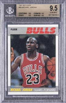 1987-88 Fleer #59 Michael Jordan – BGS GEM MINT 9.5